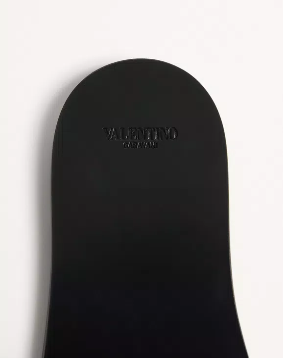 Valentino Viva Superstar Slide Sandal In Raffia With Crochet Embroidery - Image 7